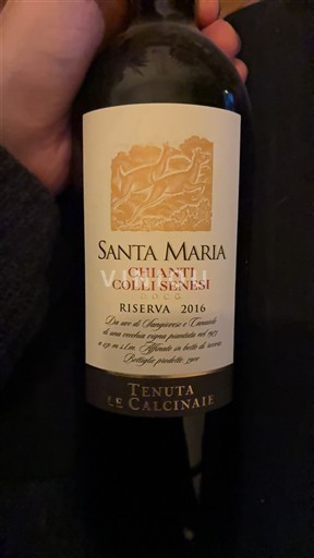 Toscana Chianti Tenuta Le Calcinaie Santa Maria 2016