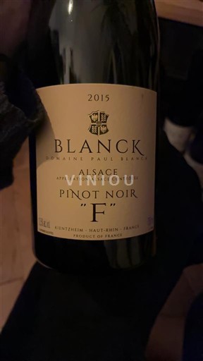Alsace Domaine Paul Blanck Pinot Noir F 2015