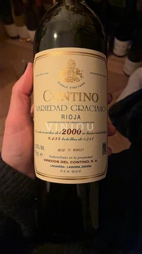 La Rioja Rioja Viñedos del Contino Variedad Graciano 2000