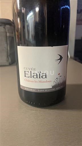Sydväst Bergerac Château Les Miaudoux Elaïa Icke årgångsbetecknad