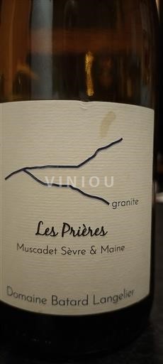 Vallée de la Loire Muscadet-sèvre-et-maine Domaine Batard Langelier Les Prières 2024