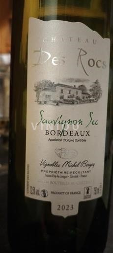 Bordeaux Château S Rocs Sauvignon Sec 2023
