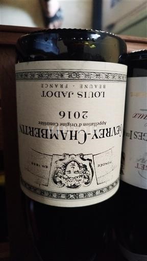 Vinos Rouge sec LOUIS JADOT 2016 Francia Borgoña Gevrey-Chambertin AOC