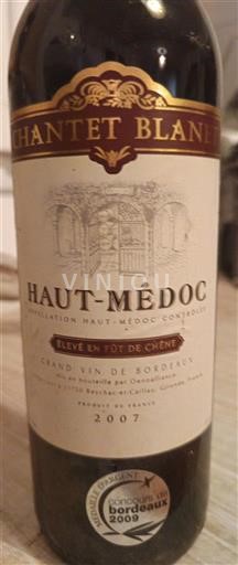 Bordeaux Haut-Médoc Chantet Blanet 2007