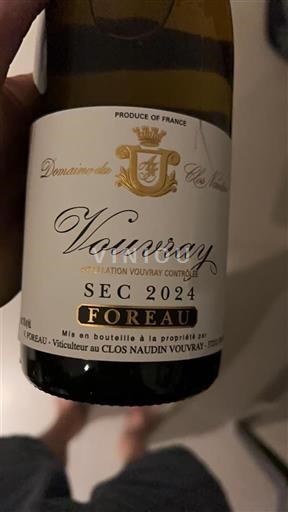 Thung lũng sông Loire Vouvray Domaine Clos Naudin Foreau 2024
