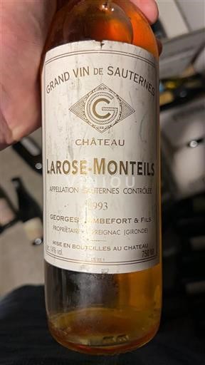Бордо Сотерн Château Larose Monteil 1993