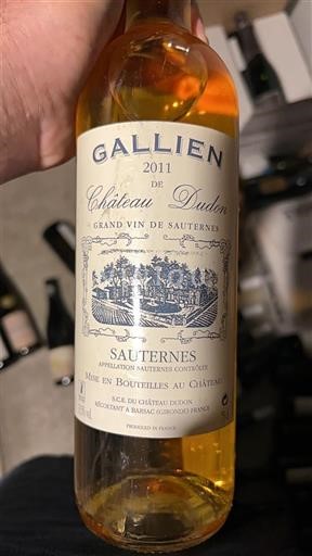 Бордо Сотерн Château Don Gallien 2011