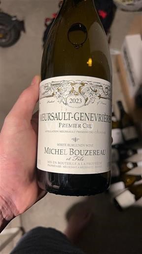 Burgundia Meursault Premier Cru Michel Bouzereau & Fils Meursault-Genevrières 2023