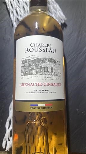 Linguadoca e Rossiglione Paese d'Oc Charles Rousseau Grenache-Cinsault Senza annata