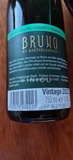 Mosel Karthauserhof Bruno 2021