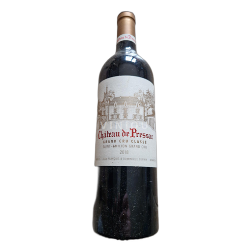 Bordéus Saint-Émilion Grand Cru Château de Pressac Grand cru classé 2018