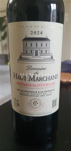 Burdeos Montagne-Saint-Émilion Domaine Haut Marchand 2024