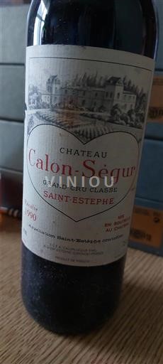 Bordeaux Saint-Estèphe Grand Cru Château Calon-Ségur 1990