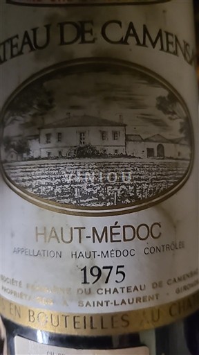 Bordeaux Haut-Médoc Grand Cru Château Camensac 1975