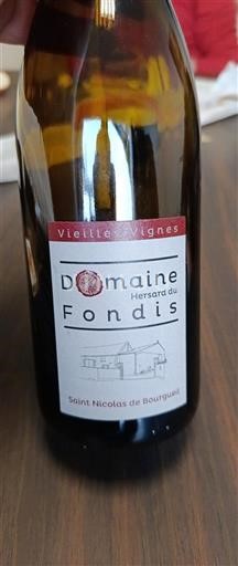 Valle del Loira Saint-Nicolas-De-Bourgueil Domaine Hersard du Fondis Vieilles Vignes Sin añada
