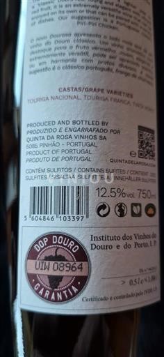Douro Quinta da Rosa Sin añada