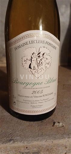 Burgundy Not Specified Domaine Leclere-Fontaine 2005