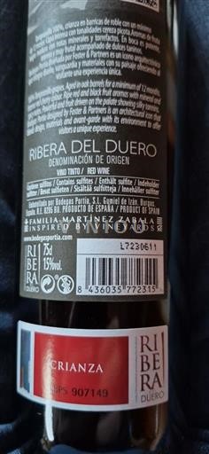 Castilia și León Ribera del Duero Familia Martínez Zabala Crianza Nemilésimat