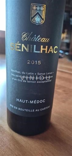 Bordeaux Haut-Médoc Château Sénéilhac 2015