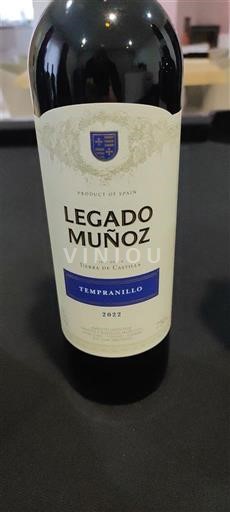Castilia-La Mancha Nespecificat Legado Muñoz Tempranillo 2022