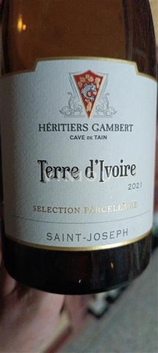 Рона Сент-Жозеф Héritiers Gambert Cave de Tain Terre d'Ivoire 2021