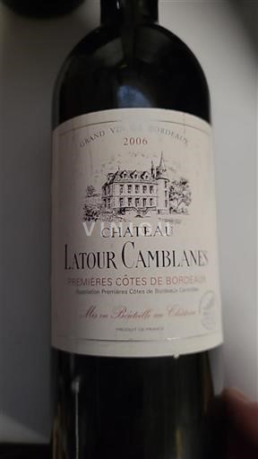 Bordeaux Premières-Côtes-de-Bordeaux Château Latour Camblanes 2006