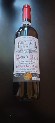 Bordeaux Puisseguin-saint-émilion Château Côtes de Rigaud Petit Prince 2015