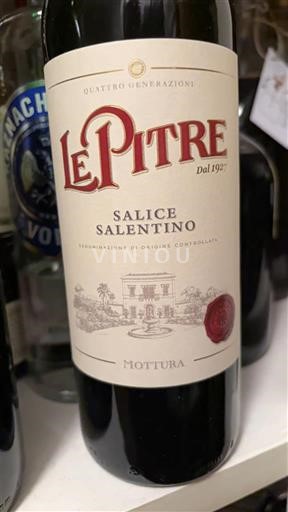 Puglia Salice Salentino Mottura Le Pitre 2019