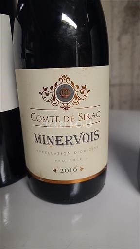 Languedoc Minervois Comte de Sirac 2016