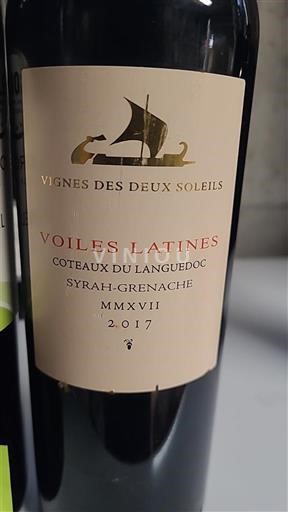 Languedoc Dealurile Languedoc Vignes des Deux Soleils Voiles Latines 2017