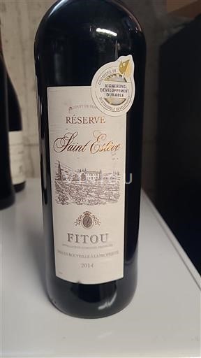 Languedoc Fitou Saint Estève Réserve 2014