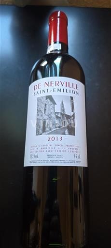 Bordeaux Saint-Émilion De Nerville 2013