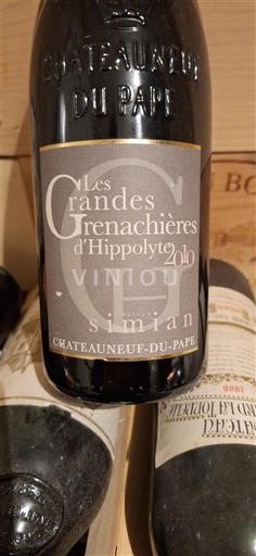 Rhône Valley Châteauneuf-du-Pape Château Simian Les Grandes Grenachières d'Hippolyte 2010
