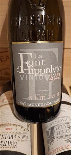 Rhônen laakso Châteauneuf-du-Pape Domaine La Simian La Font d'Hippolyte 2022