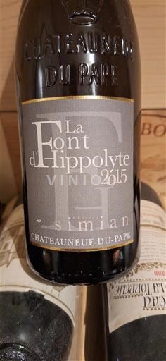Rhône Valley Châteauneuf-du-Pape Domaine Simian La Font d'Hippolyte 2015