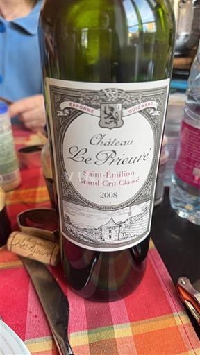 Burdeos Saint-Émilion Château Le Prieuré 2008