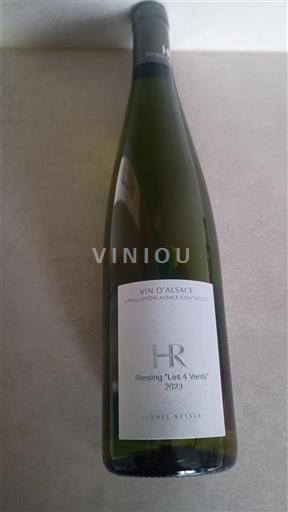 Вина Blanc sec Riesling Les 4 Vents Hubert REYSER 2023 Франція Ельзас Vin de France