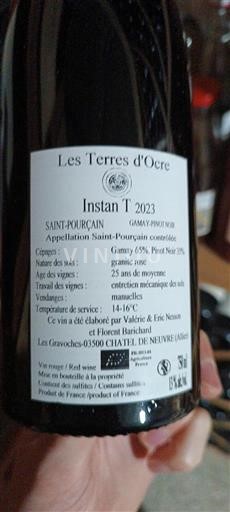 Valea Loarei Saint-Pourçain Les Terres d'Ocre Instan T 2023