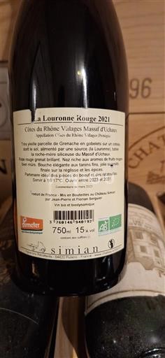 Rhône Valley Côtes du Rhône Villages Domaine Simian La Louronne Rouge 2021