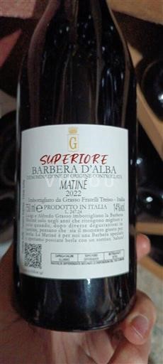 Piëmont Barbera d'Alba Gresy Matiné 2022