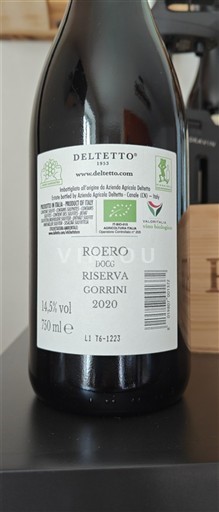 Piemonte Roero Deltetto Gorrini 2020