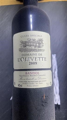 Provence Bandol Domaine L'Olivette Spéciale 2009