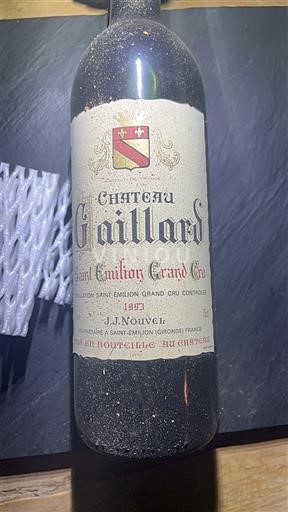 Bordeaux Saint-Émilion Grand Cru Grand Cru Château Gaillard 1973