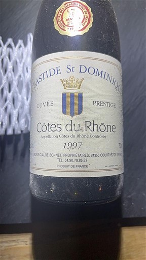 Рона Кот-дю-Рон Bastide St Dominique Prestige 1997