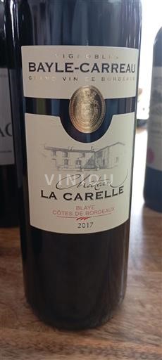 Vina Rouge sec Château La Carelle 2017 Francija Bordeaux Côtes-de-Bordeaux AOC