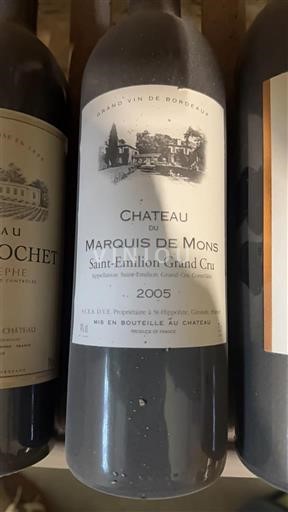 Bordeaux Saint-Émilion Grand Cru Château Marquis de Mons 2005