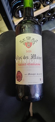 Bordeaux Saint-Émilion Clos des Moines 2021