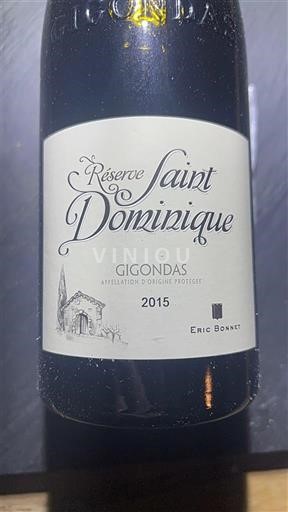 Valea Ronului Gigondas Eric Bonnet Réserve Saint Dominique 2015