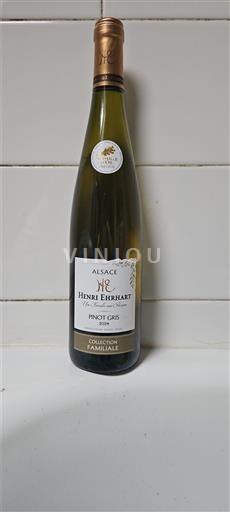 Вина Blanc sec Collection Familiale Henri Ehrhart 2021 Франція Ельзас Vin de France