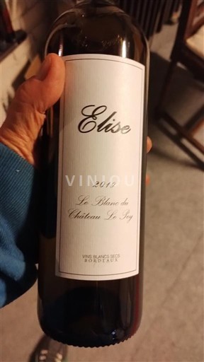Bordeaux Bordeaux beli. Château Le Fey Elise 2019